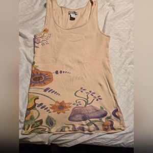 Lucky Brand Peach Ribbed Tank Top